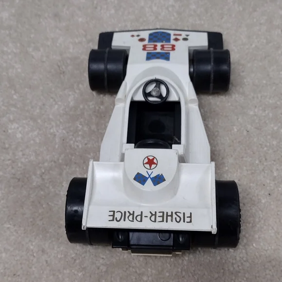 Fisher-Price White Race Car Toy - Picture 5 of 5